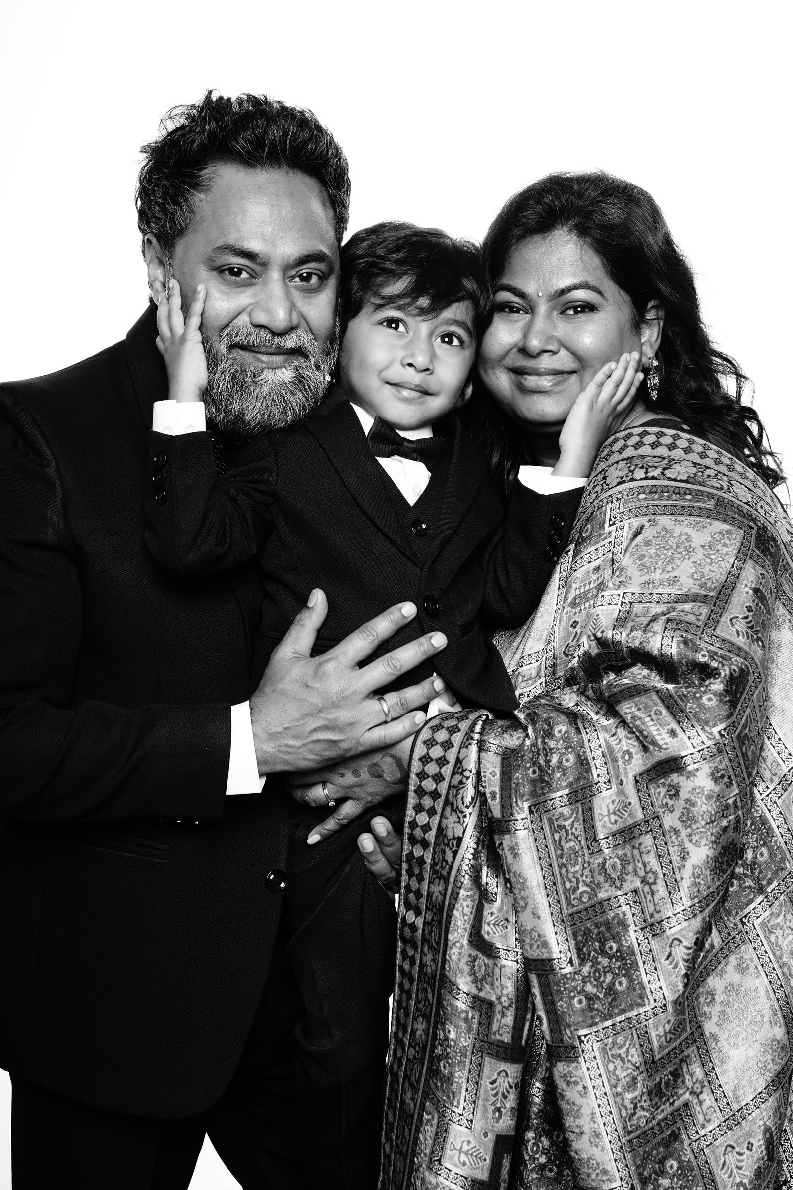 High-fashion style portrait at event