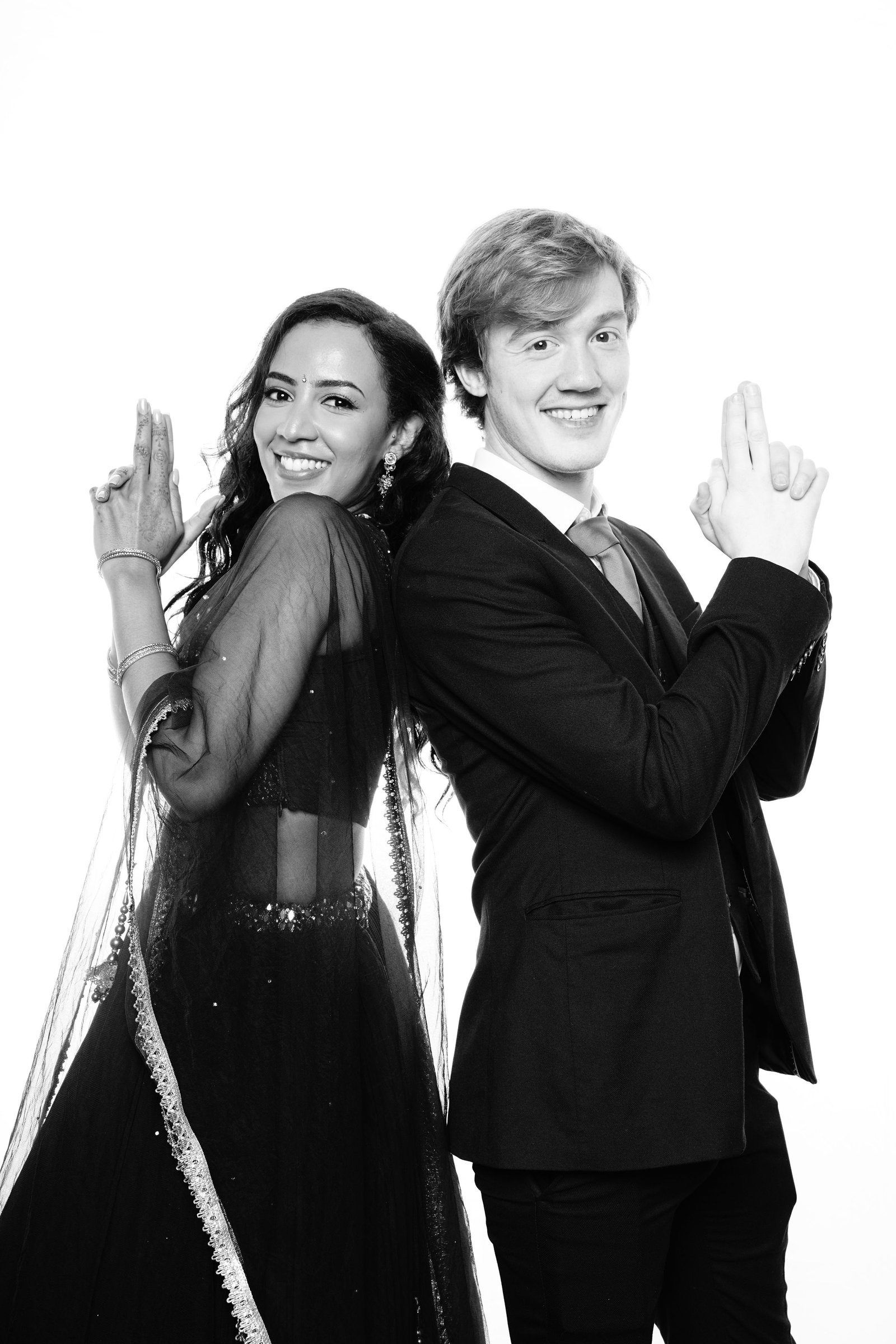 Premium black tie portrait at celebration