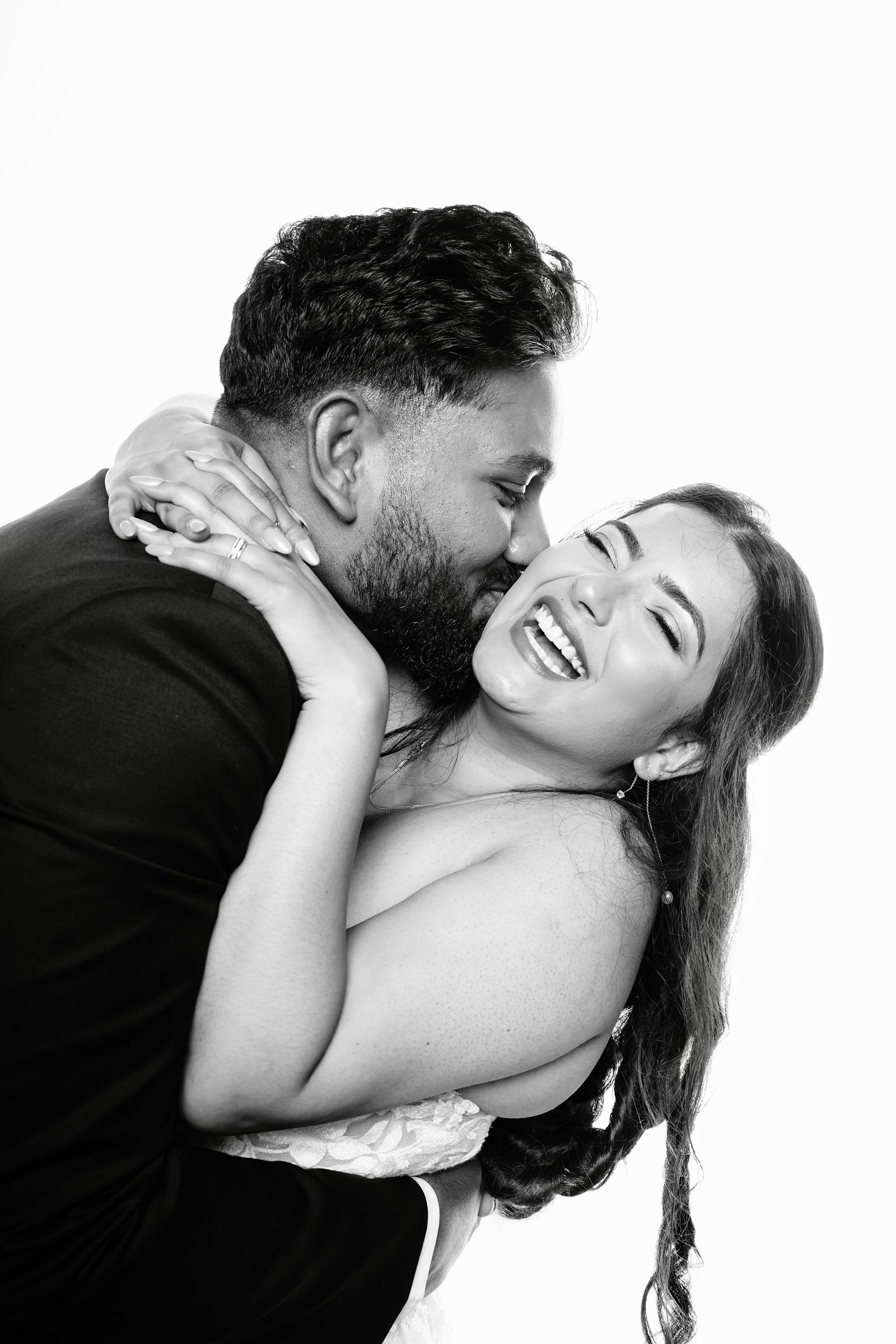 Timeless portrait mood with rich monochrome tones