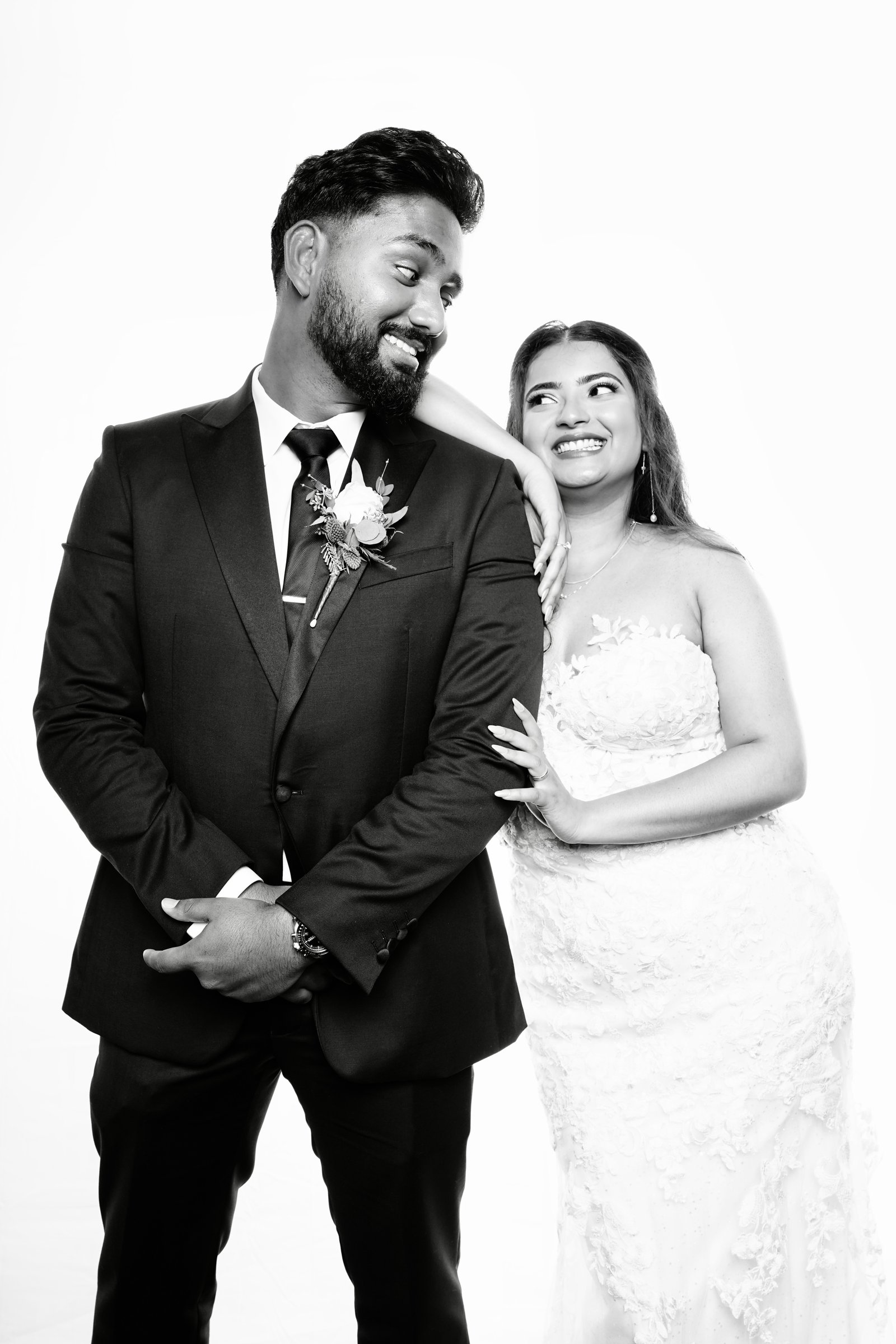 Clean portrait composition with event guest