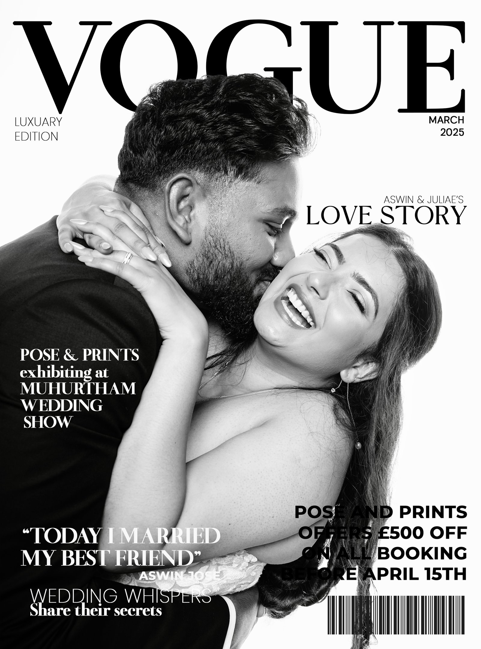 Fashion-inspired portrait with monochrome mood